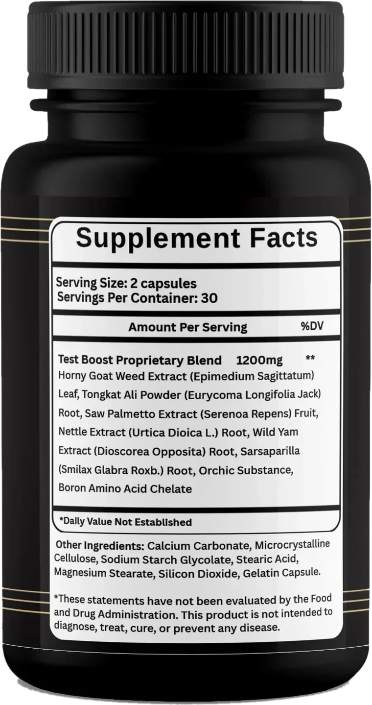 SodaPeak Supplement Facts label